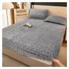 ZGSYH Luxury Mattress Covers,2024 Ultra Soft Jacquard Fabric Breathable Noiseless Mattress Pad Covers,Ftted Sheet for Double/King Size Bed (Color : Gray, Size : 180x200cm) view 1