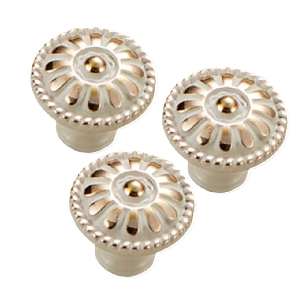 Cabilock 3pcs Mushroom Shape Cupboard Pull Knob Stylish Ivory White Drawer Handle for Home Furniture Easy to Install Material for Cabinets and Wardrobes