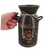 Cabilock Vintage Metal Flower Vase for Garden and Home Decor Elegant Flower Bucket Holder for Balcony and Office Galvanized Metal Design for Floral Arrangements and Centerpieces view 4