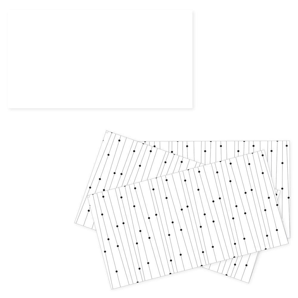 Weddingstar Blank Guest Book Advice & Wish Cards - Dancing Dots
