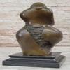 Hot Cast Abstract Mother and Child Bronze Statue, Botero Style, Home Office Decor, Fine Art Statue Gift for Home Office by Finery Bronze view 4