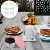 Garneck 6 Pack Reusable Steel Sauce Cup Leakproof Dipping Sauce Cups Silicone Lid Perfect for Condiment Containers view 3