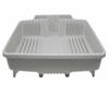 AC Sales Countertop Dish Drainer with Self Draining System (White, 22"x 19.5"x 4") view 1