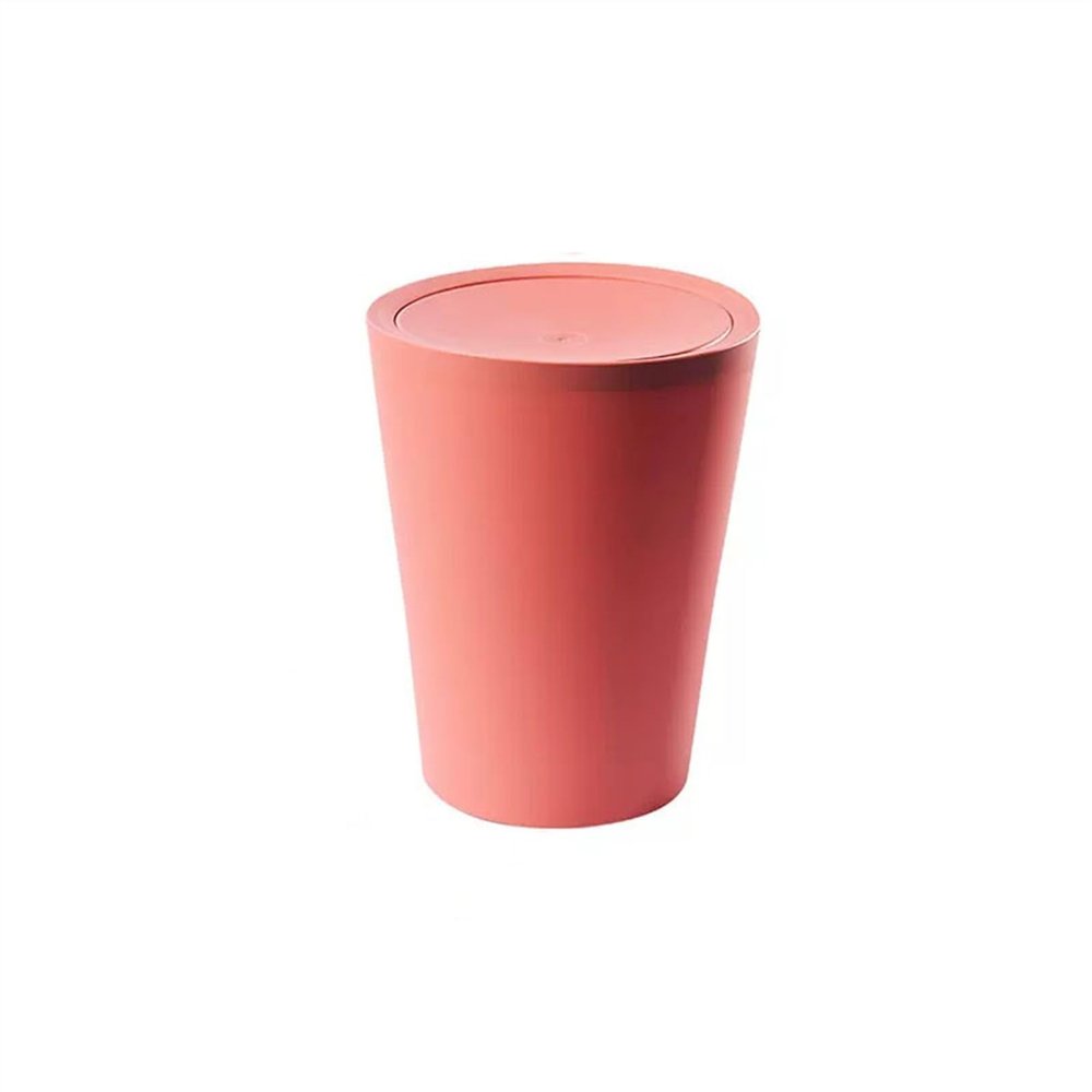 Trash Cans Wastebasket Waste paper basket household large covered trash can bucket creative cute living room bedroom bathroom bathroom toilet paper basket without lid Kitchen Bathroom Rubbish Bin ( Co