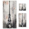 BOESI Graffiti Black and White Tower Pattern 3 Piece Towel Set, Bath Towel Set, Soft and Comfortable, Absorbent, Suitable for Home, Hotel, Beach, Travel, Sports view 1