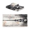 BOESI Graffiti Black and White Tower Pattern 3 Piece Towel Set, Bath Towel Set, Soft and Comfortable, Absorbent, Suitable for Home, Hotel, Beach, Travel, Sports view 2