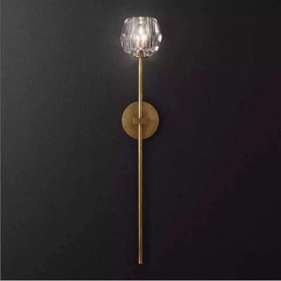 Wall Light LED Modern Minimalist E14 Crystal + Full Copper Luxury Living Room Bedroom Study Wall Lamp/Chandelier Bedside Decor Lamp (Size:C),Pendant