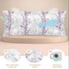 Abstract Style King Pillow Cases, Tree Branches Gray and Purple Gradient Satin Pillow Case Cover with Smooth Hidden Zipper Closure, Soft Throw Pillow Covers Cases for Home Decoration 20 X 40 Inches view 2