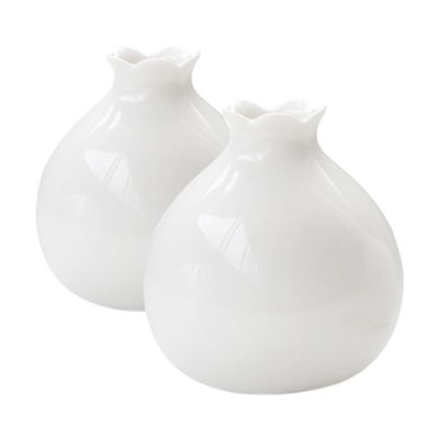 Garneck 2pcs White Vase Book Shelves Home Decor Vase White Bookshelf Simple Ceramic Table Ceramic Decorative Desktop Art Flowers Ceramics Container