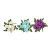 GRIRIW Candle Ring Wreaths Rose Buds Artificial Flowers Wedding Centerpiece Floral Candle Rings for Party Decorations view 1