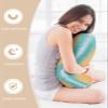 Wotrend Gradient Queen Pillow Cases Set of 2, Teal Orange Omber Stripe Satin Pillow Case Cover with Smooth Hidden Zipper Closure, Soft Throw Pillow Covers Cases for Home Decoration 20 X 30 Inches view 3