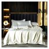 ADovz Quality White Duvet Cover Set Bed Sheet 2Pillowcases Twin Double Queen Eucalyptus Lyocell Natural Silky Soft Cooling Bedding Set,Bed Sheets view 2