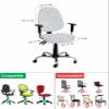 AMZRicher Abstract Blue Office Chair Cover Stretchable Computer Chair Seat Cover Backrest Slipcovers, Stretchable Rotating Desk Chair Seat Cushion Split Protectors Geometric Simple Modern Boho Art view 4