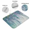 Green Abstract Flower Dish Drying Mat for Kitchen Counter, Absorbent Reversible Dish Drainer Rack Mats for Coffee Bar Mats 16''x18'' 1 PCS Modern Painting Graffiti Art view 2