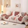 A/B Reversible Sofa Covers 1 2 3 4 Seater Chenille Throws For L/U Shaped Corner Sofas Large Rebel Cat Anti-Scratch Sofa Slipcover Multifunctional Blanket For Camping Beach Bed(180X420cm,Coffee) view 1