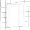 Bathroom Wall Mirror Cabinet Waterproof Storage Mirror Cabinet Single Mirrored Door Wall Mounted for Makeup (Brown 60 * 68 * 13 cm) view 3