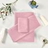 UMIRIKO Pink Towels Set 3-Piece Set of 3 Towels, 1 Bath Towel+1 Hand Towel+1 Washcloth, Multipurpose for Bathroom Hotel Gym Spa and Beach view 3