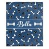 DOREALA Custom Dog Blankets with Pictures - Custom Name Blanket for Pets - Lightweight All-Season 120"x90" view 2