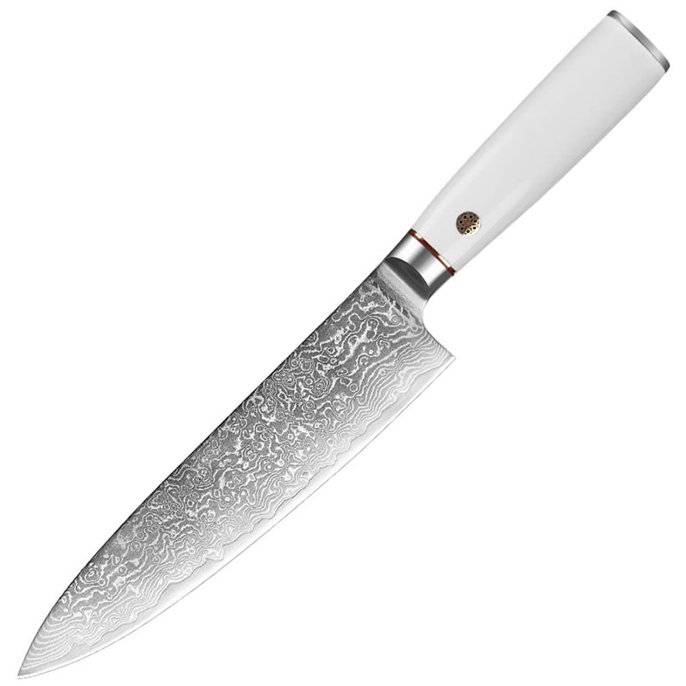 DAXXIN Chef Knife, 8 inch Kitchen Chef Knife 67 Layers Damascus Steel Japanese Kitchen Knives Sharp Slicing Knife Kitchen Meat Cleaver Cooking Tool, ZJJH9829