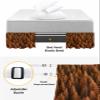 RisQiten Burnt Orange Forest Bed Skirt Cal King Size 16 Inch Drop, Elastic Bedskirt Dust Ruffle for Cal King Bed, Modern Pine Trees Mysterious Art Wrap Around Bed Skirts Pleated Bed Frame Cover view 4