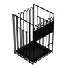 Umbrella Stand Rack Iron Umbrella Stand with Drip Tray Metal Umbrella Holder for Umbrellas Canes Walking Sticks Hallway Home Office Entryway Umbrella Holder Bin (Blue : Noir, Size : 28 * 21 * 54cm) view 1