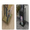 Umbrella Stand Rack Iron Umbrella Stand with Drip Tray Metal Umbrella Holder for Umbrellas Canes Walking Sticks Hallway Home Office Entryway Umbrella Holder Bin (Blue : Noir, Size : 28 * 21 * 54cm) view 4