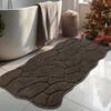 BSICPRO Large Bathroom Rugs Runner, 22x47 Inches Long Bath Mats Non Slip, Soft Absorbent and Quick Dry Microfiber Bath Rugs for Bathroom Decor, Machine Washable (Latte) view 1