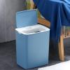 HASMI Bathroom Trash can 14l Intelligent Induction Garbage Can Home Electronic with Cover Automatic Bathroom Kitchen Toilet Paper Basket Electric Garbage Can Kitchen Trash Can (Color : Pink) view 3