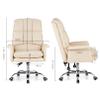 Home Office Desk Chair Ergonomic Executive Office Chair, PU Leather Swivel Desk Chair, 145 Recline Extra Padded Computer Chair view 2