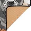ALAZA Black Brown Pug Dachshund Dog Area Rug Rugs for Living Room Bedroom 4' x 5'3" view 4