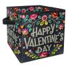 ZHANGYWFS Storage Boxes Bins Fabric with Cardboard Square Foldable Towel Closet Open Ideas Shirt Farmhouse Adult Pantry Totes Houseware Personalized Basket Organizer Valentine view 1