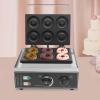 Commercial 6-Hole Donut Maker Machine Electric Nonstick Doughnut Making Machine Heating 50-300 Doughnut Maker Crepe Maker Waffle Maker Donut Fryer for Breakfast Snacks Desserts view 3