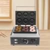 Commercial 6-Hole Donut Maker Machine Electric Nonstick Doughnut Making Machine Heating 50-300 Doughnut Maker Crepe Maker Waffle Maker Donut Fryer for Breakfast Snacks Desserts view 4