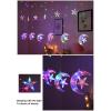 Chpbolly Ramadan Curtain String Lights 2024 Solar Outdoor Lights Ramadan Decorations Moons Stars Lights for Bedroom Wall, Wedding, Outdoor Party, Ramadan Decorations8.2ft view 2