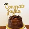 Personalized Graduation Cake Topper 2024, Congrats Grad Cake Decor, Class Of 2024, 2024 High School/College/Senior Graduation Party Decorations Supplies view 2