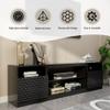 Boyel Living Black Fireplace TV Stand Fits TVs,Media Entertainment Center Console Table for TV up to 70" to 80" with with Open Storage Shelves and Cabinets for Living Room view 2