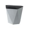 HASMI Bathroom Trash can Cabinet Door Hanging Wall-Mounted Garbage Cans Household Large Classified Garbage Basket Office Bedroom Garbage Cans Kitchen Trash Can (Color : Gris) view 1