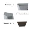 HASMI Bathroom Trash can Cabinet Door Hanging Wall-Mounted Garbage Cans Household Large Classified Garbage Basket Office Bedroom Garbage Cans Kitchen Trash Can (Color : Gris) view 3