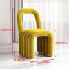 zxhrybh Shaped Vanity Stool, Modern Geometric Makeup Chair, Creative Vanity Chair, for Makeup Room Or Living Room, Bedroom (Color : B-1) view 3