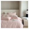 YIZUFU Velvet White Faux Rabbit Fur Fluffy Bedding Set Winter Warm Soft Duvet Cover Flat Bed Sheet Pillowcases Queen King 4Pcs,Bedding view 4