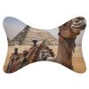 NONHAI 2 Pack Car Neck Pillow Pyramid Camel Car Headrest Pillow Memory Foam Car Pillow Breathable Removable Cover Universal Headrest Pillow for Travel Car Seat Driving & Home view 1