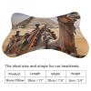 NONHAI 2 Pack Car Neck Pillow Pyramid Camel Car Headrest Pillow Memory Foam Car Pillow Breathable Removable Cover Universal Headrest Pillow for Travel Car Seat Driving & Home view 2