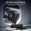 EasyAcc Portable Fan for Travel,Rechargeable Handheld 5 Speed Ultra Quiet with Backup Power Digital Display Lanyard Neck Foldable Personal Fan Hot Flashes Gift Outdoor view 3
