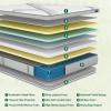 Lechepus California King Mattress,14Inch Memory Foam Hybrid Mattress with 7-Zone Pocket Spring,Cal King Size Mattress in Box, Medium Plush Mattress for Back Pain Relief,Motion Isolation,CertiPUR-US view 2