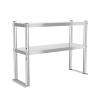 Bulelula Double Overshelf, Double Tier Stainless Steel Overshelf, 12 x 30 Commercial 2 Tier Shelf for Prep & Work Table in Restaurant, Home and Kitchen (12 x 30) view 1