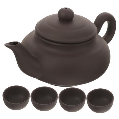 Alipis 1set Ceramic Tea Ware Decorative Teapot and Teacups for Home Office Small Tea Kettle for Friends Family