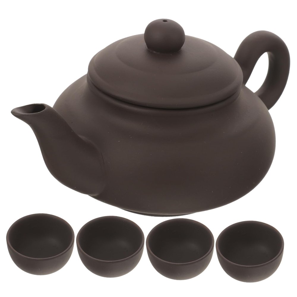 Alipis 1set Ceramic Tea Ware Decorative Teapot and Teacups for Home Office Small Tea Kettle for Friends Family