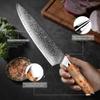 Chef Knife, 8 inch Chef Knife Kitchen Knife VG10 Damascus Steel Meat Sushi Fruit Cutting Gyuto Chef Knife Ergonomic Pakkawood Handle view 2