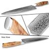 Chef Knife, 8 inch Chef Knife Kitchen Knife VG10 Damascus Steel Meat Sushi Fruit Cutting Gyuto Chef Knife Ergonomic Pakkawood Handle view 4