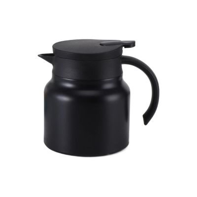 BILIKEYU Portable Stainless Steel Kettle Thermal Kettle Stew Pot Large Capacity Tea Water Separation Intelligent Temperature Display Large Capacity Coffee Pot Home (Black, C)